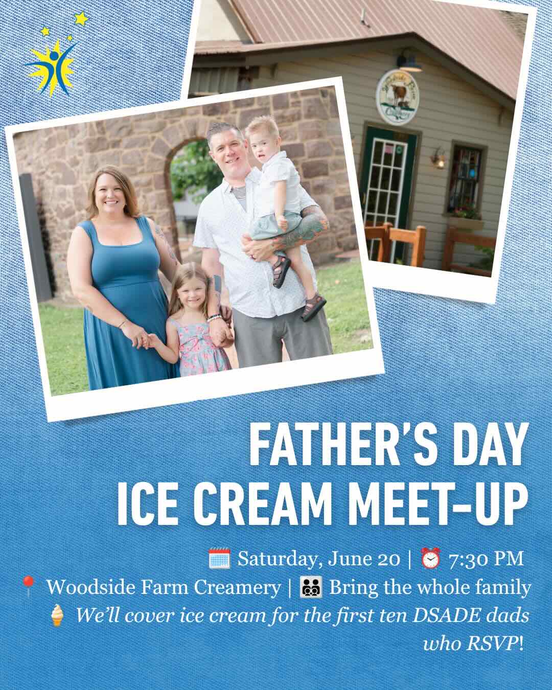 Father's Day Ice Cream Meet-up Graphic