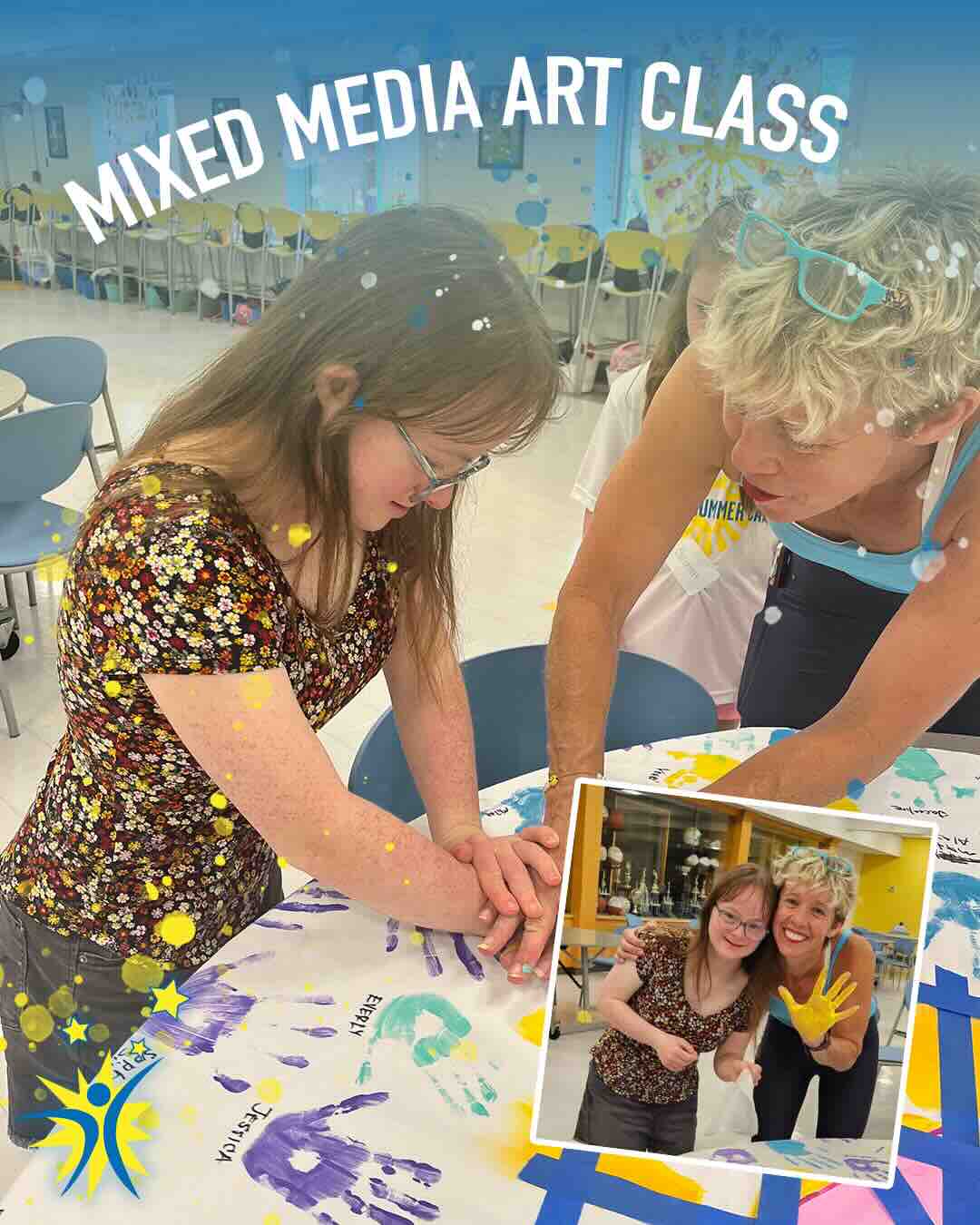 Mixed Media Art Class Graphic