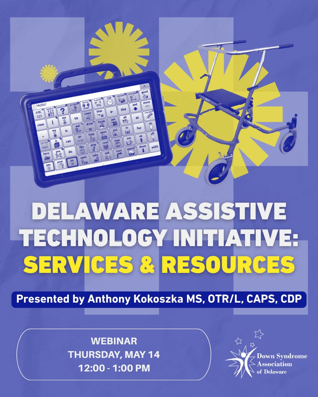 Delaware Assistive Technology Initiative Webinar Graphic